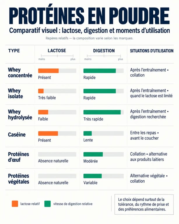 Comparatif des protéines en poudre à privilégier en cas de mauvaise digestion des protéines