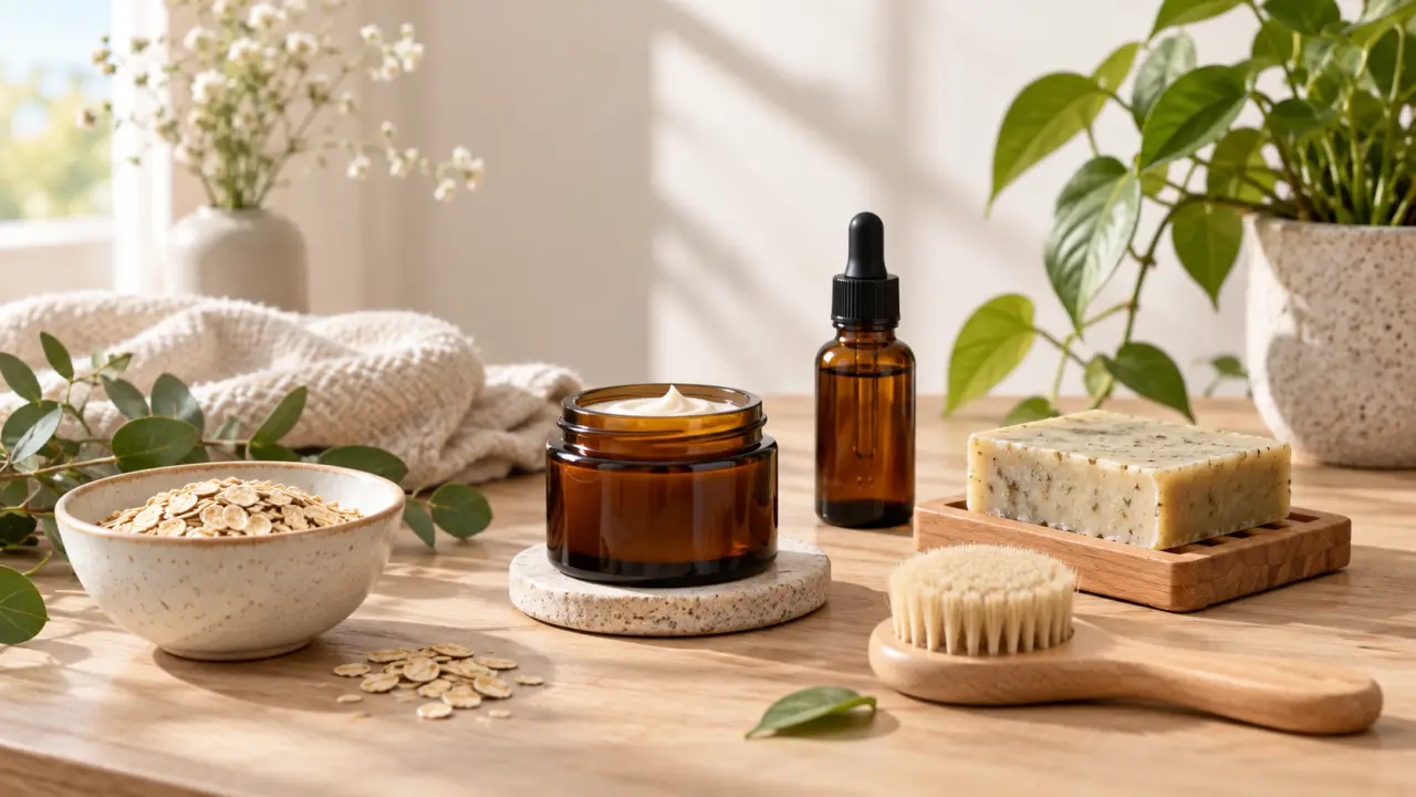 Rituel de beauté holistique avec des soins simples et naturels