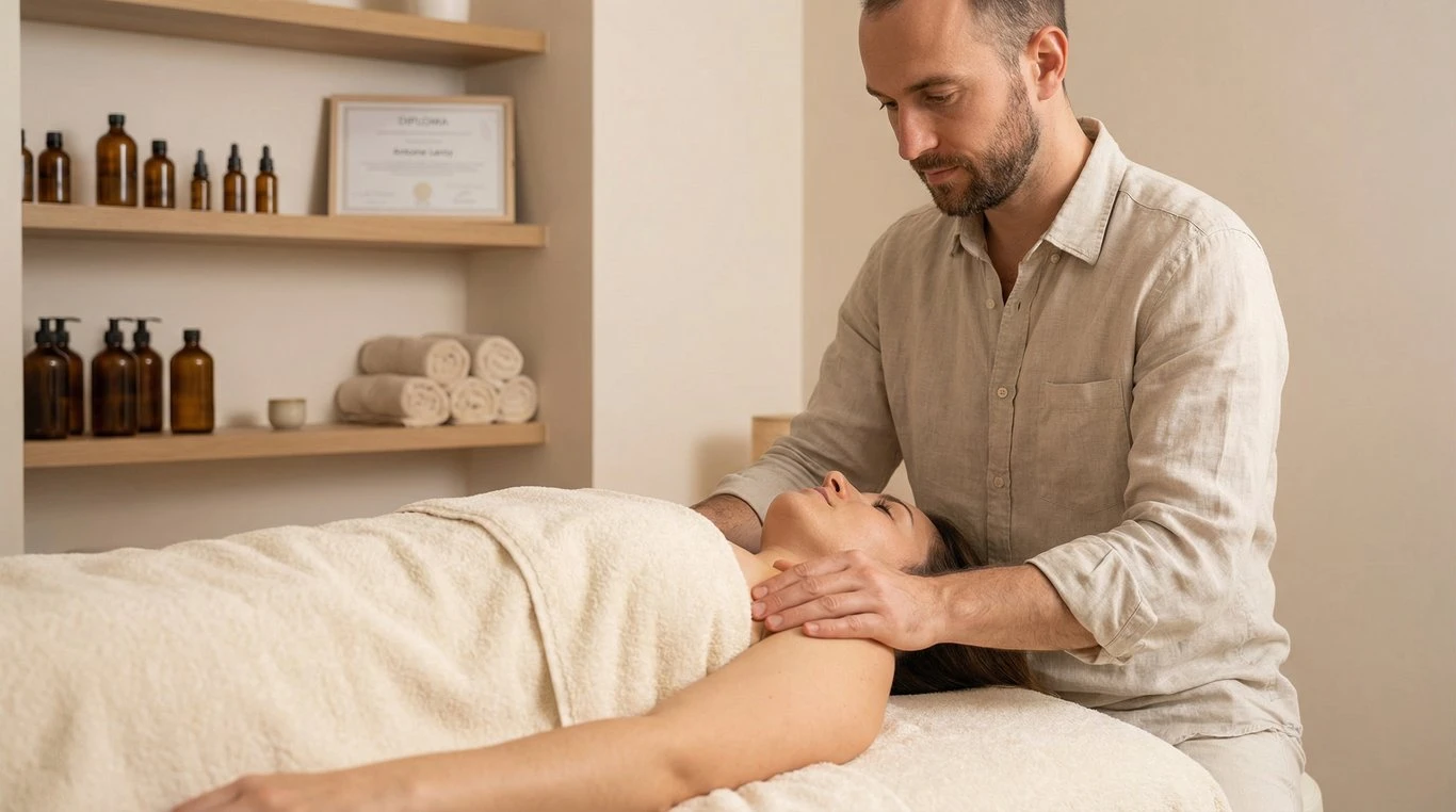 Portrait d'Antoine Leroy, massage thérapeutique