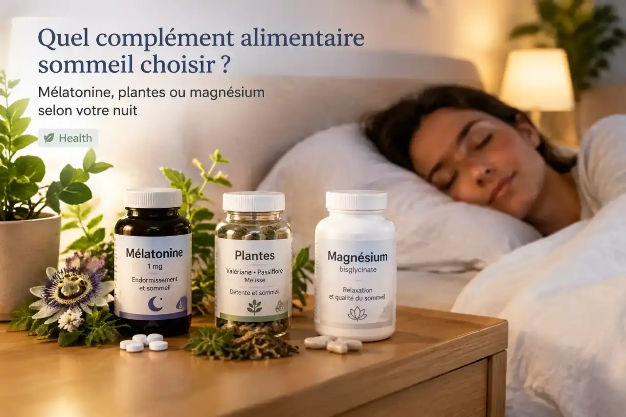 Quel complément alimentaire sommeil choisir ? Mélatonine, plantes ou magnésium selon votre nuit