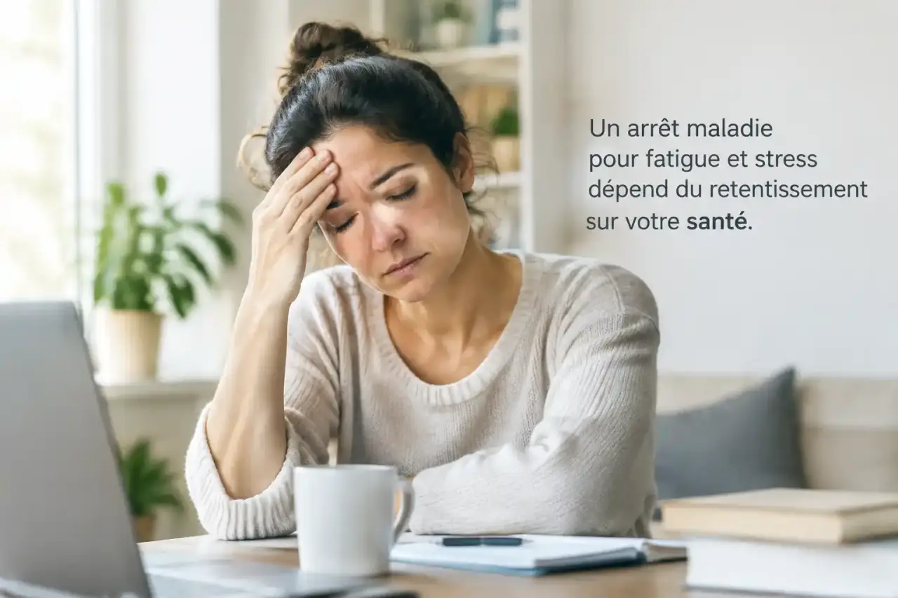 Un arrêt maladie pour fatigue et stress dépend du retentissement sur votre santé